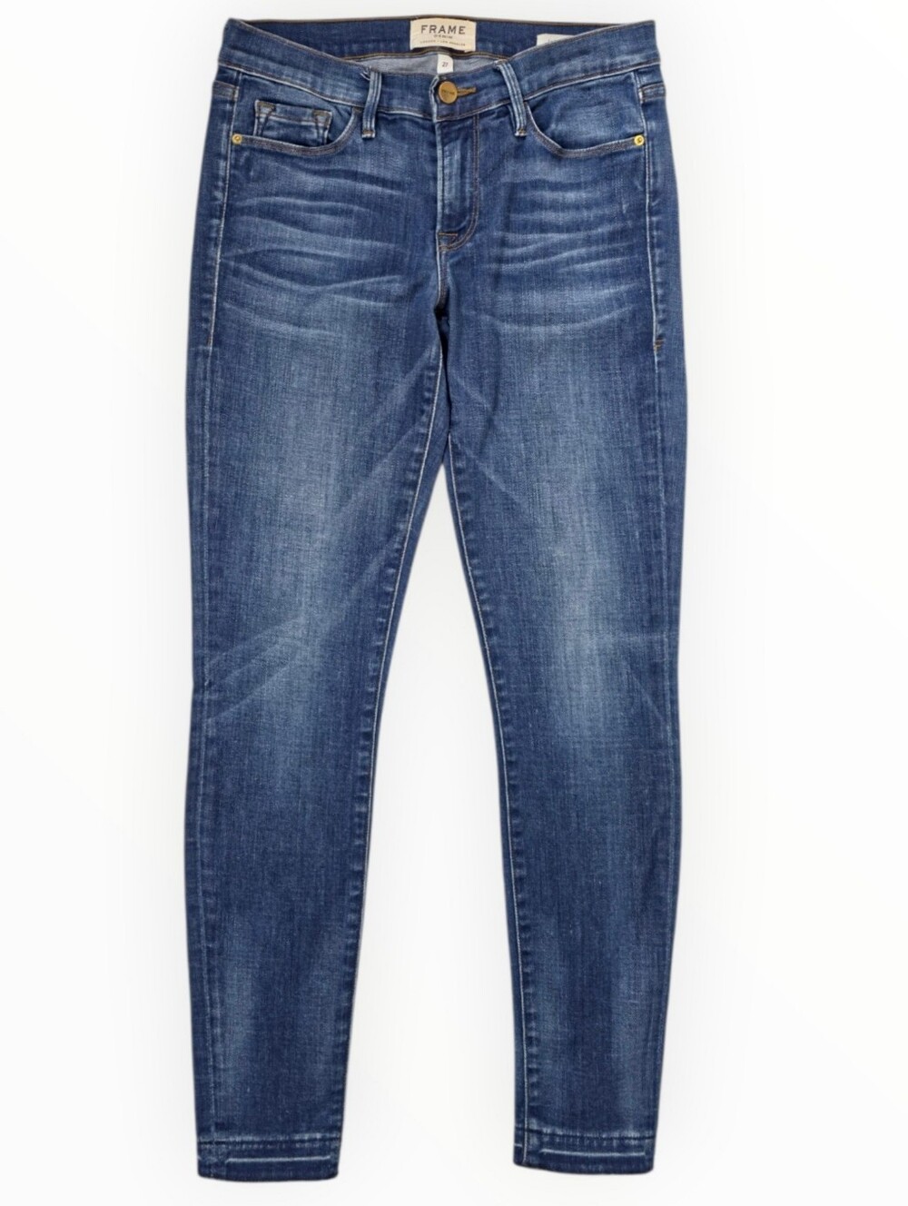 FRAME Le Skinny de Jeanne Jeans Women's 27 Blue Low Rise Stretch Skinny